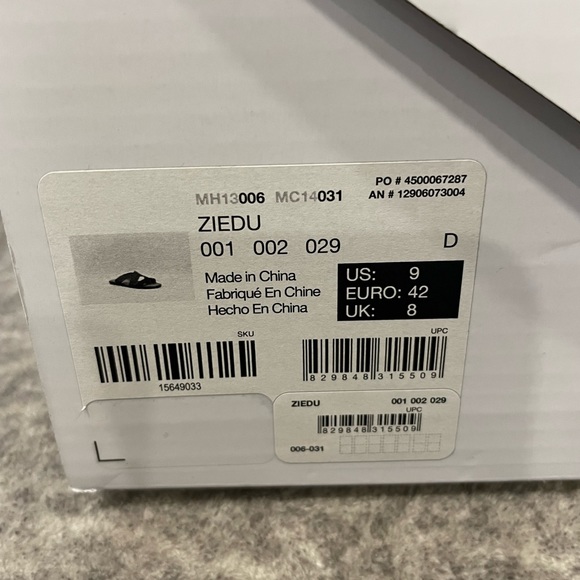 Men’s ALDO ZIEDU Black Crisscross Slides, Size 9….NEW! - Picture 8 of 10